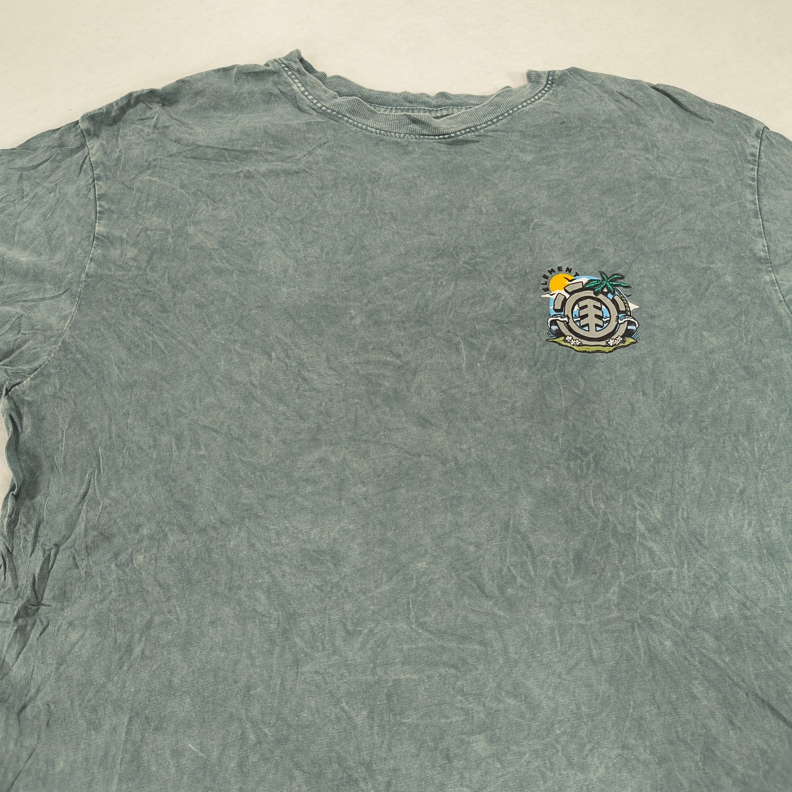 Element Skateboarding Short Sleeve Crew Neck Graphic T-Shirt Mens Size M Blue